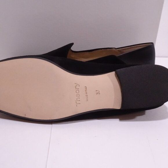 Theory  Slide Suede leather Loafer Slide Flats Size 37 NIB $495 - Picture 6 of 6